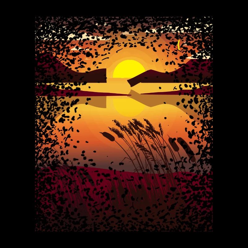 Sunset Mosaic Pattern Romantic