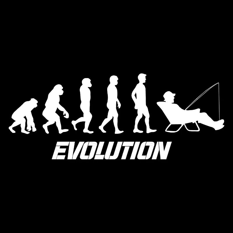 Tee shirt évolution pêche
