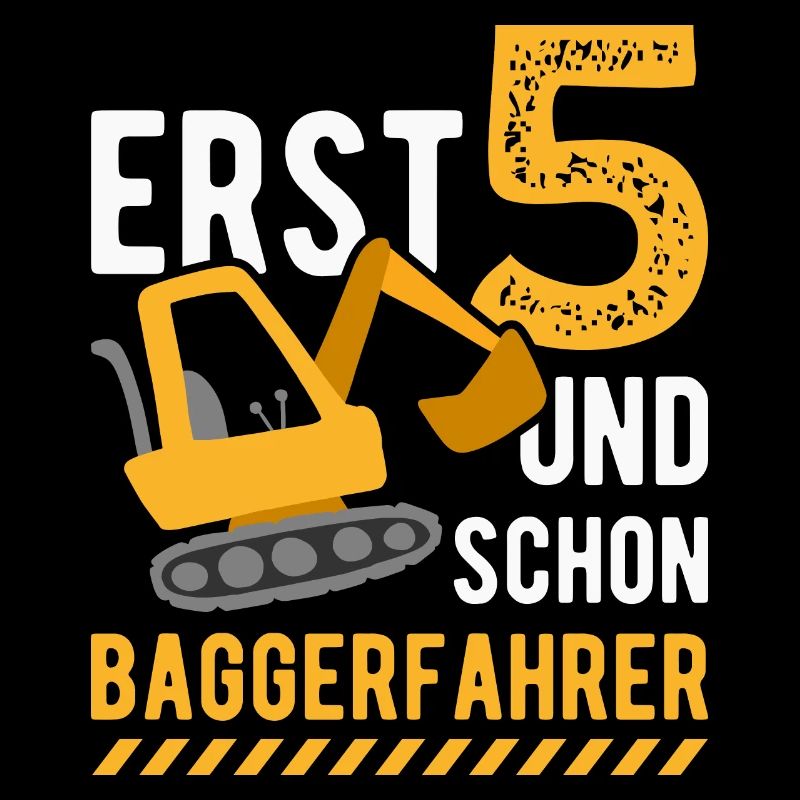 5. Geburtstag Junge 5 Jahre Bagger