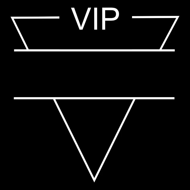 VIP logo white - triangle shape