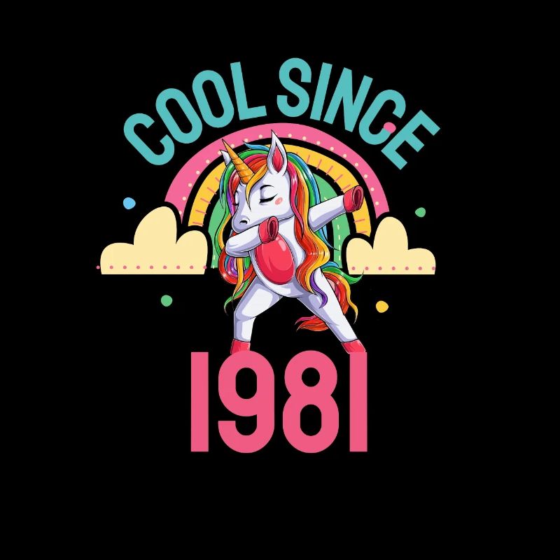Cool seit 1981 Dabbing Einhorn 41. Geburtstag