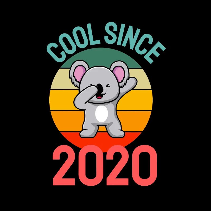 Cool seit 2020 Retro Dabbing Koala 2. Geburtstag