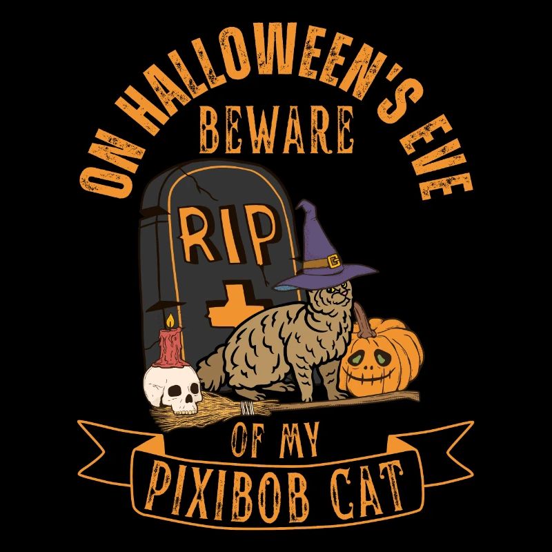 Mignon et effrayant Pixiebob Chat Halloween