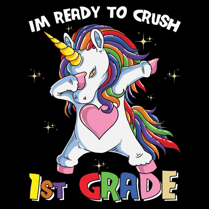 Ich bin bereit, Regenbogenmädchen Jungen der 1. Klasse zu zerquetschen