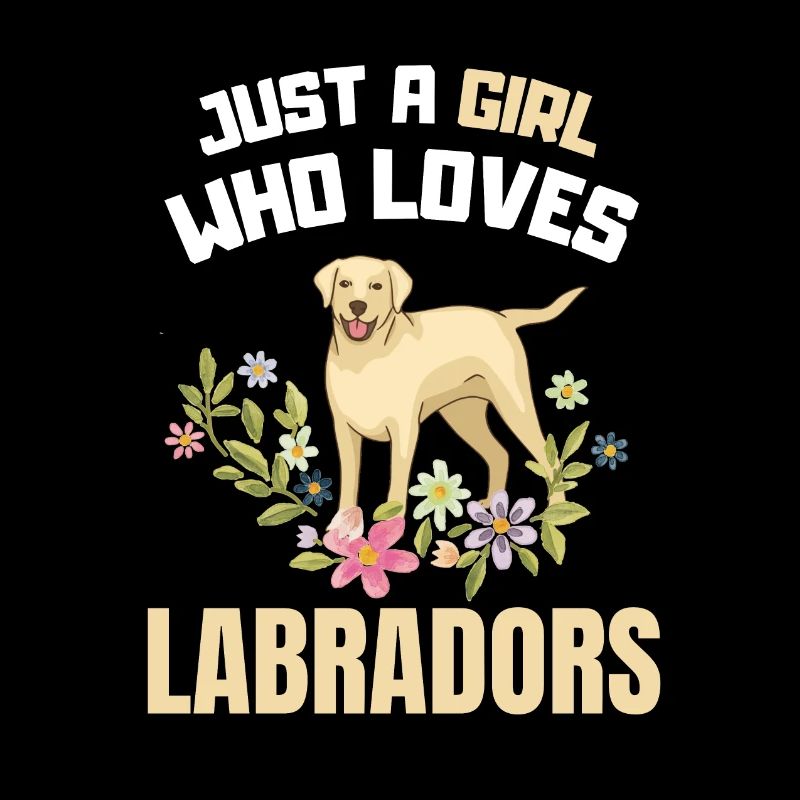 Hundehalter Blumen Hunde Mädchen Geschenk Labrador