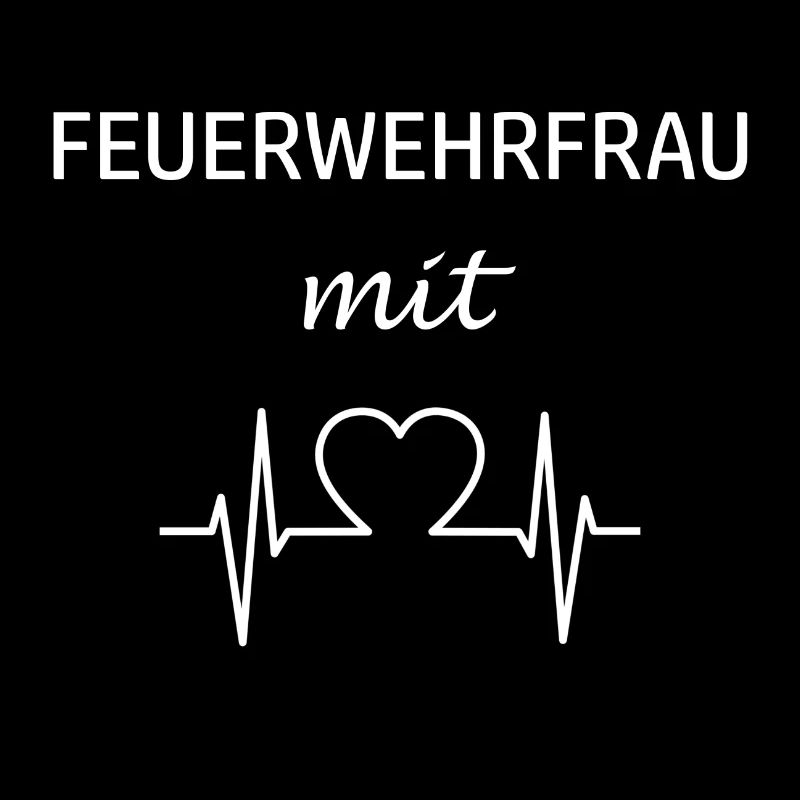 Feuerwehrfrau mit Herz