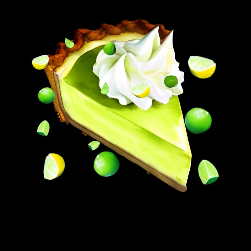 Lime Cake Piece Key Lime Pie