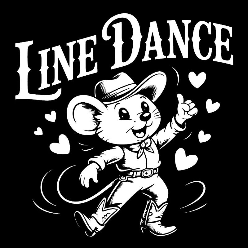 Line Dance Mouse Funny Mouse Dancing Line Dance