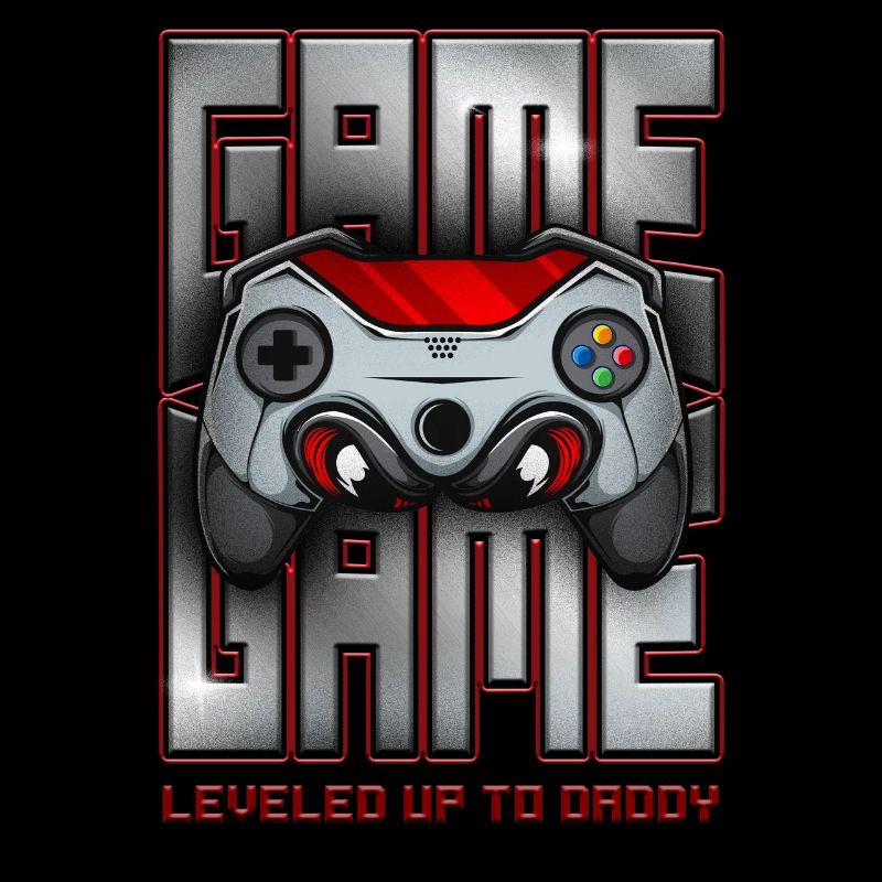 Leveled Up To Daddy Funny Retro Jeu vidéo
