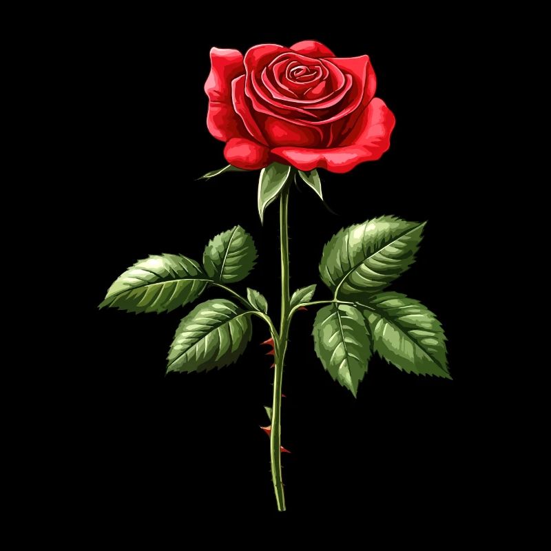Rose Fleur Amour Saint Valentin