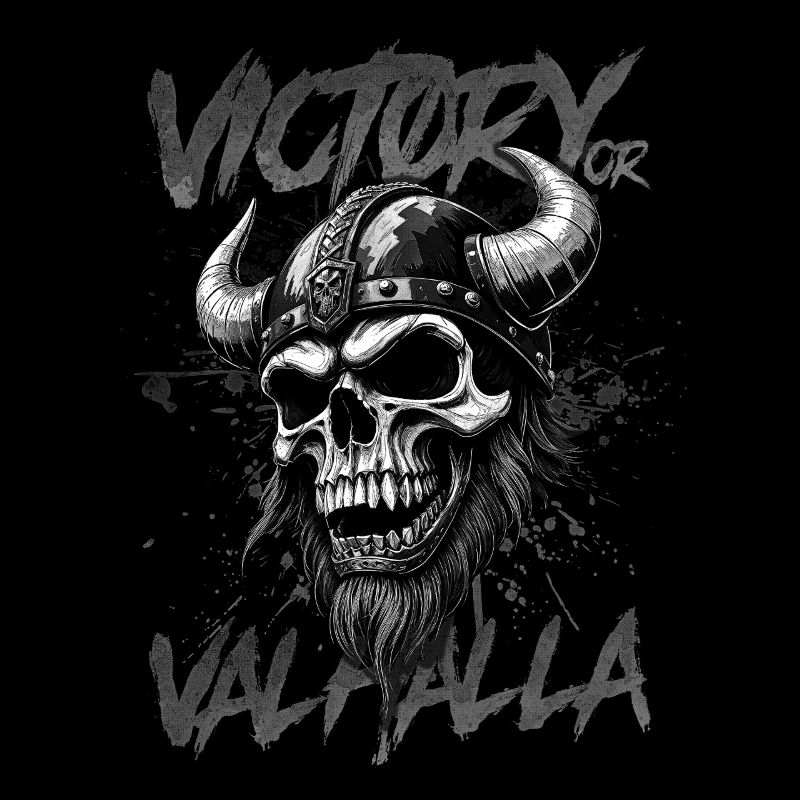 Nordischer Wikingersieg oder Walhalla