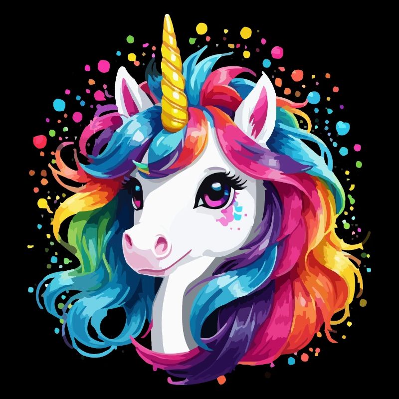 Einhorn Kinder Regenbogen Pony Pferd Mädchen