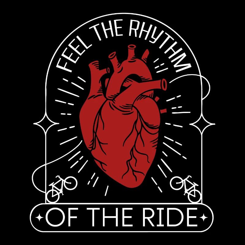 Feel the Rhythm – Bicycle Heart Design