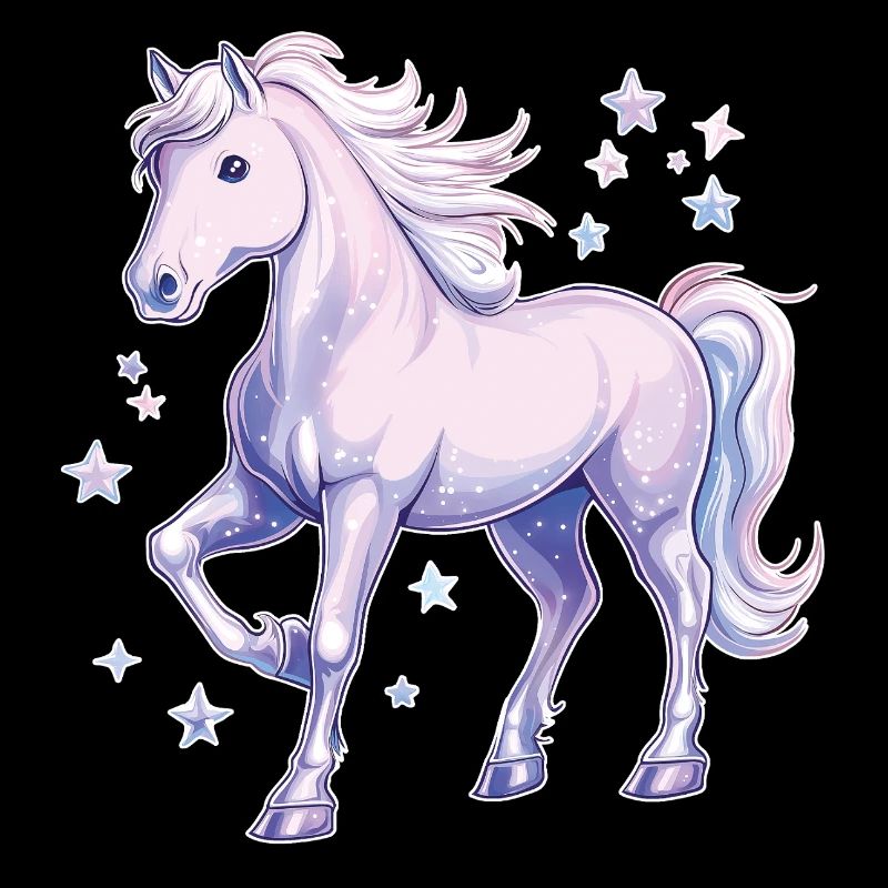 Cheval avec des étoiles