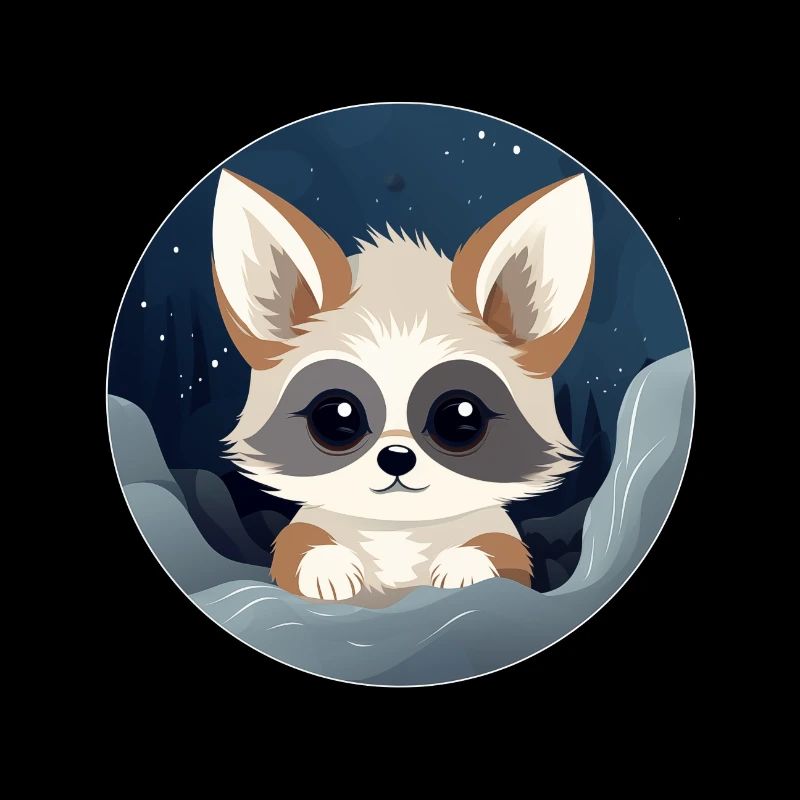 Renard nocturne de l’espace