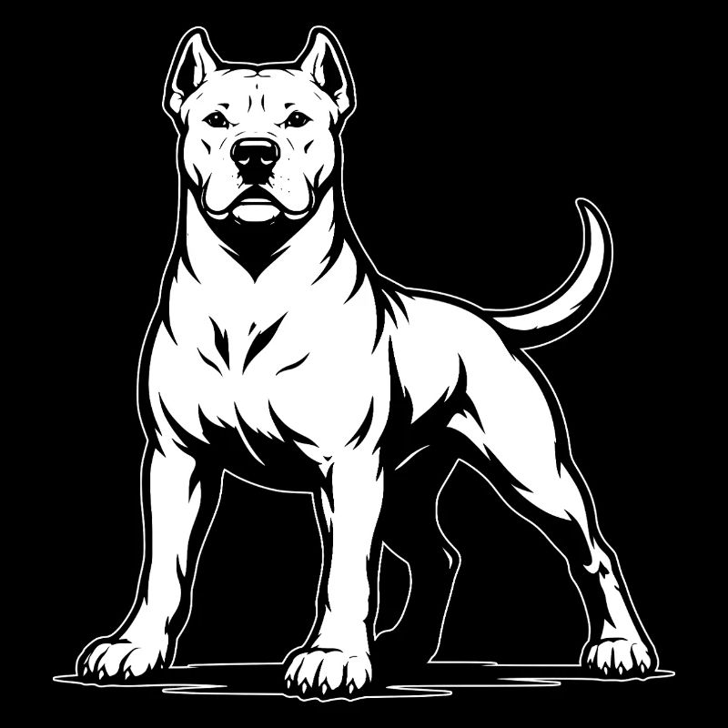 Dogo Argentino in stolzer Pose