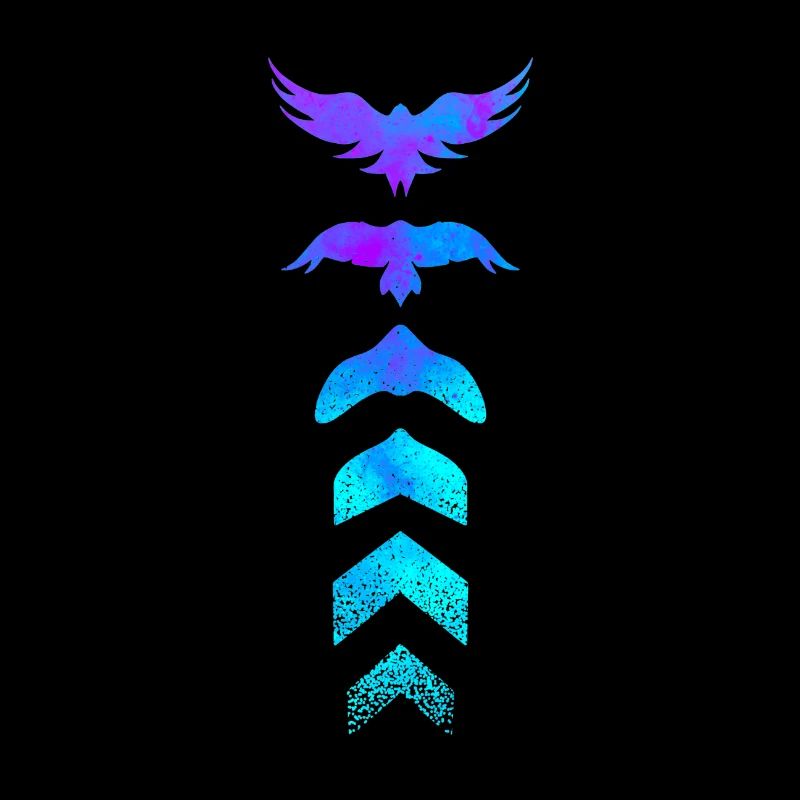 Evolution silhouette bird