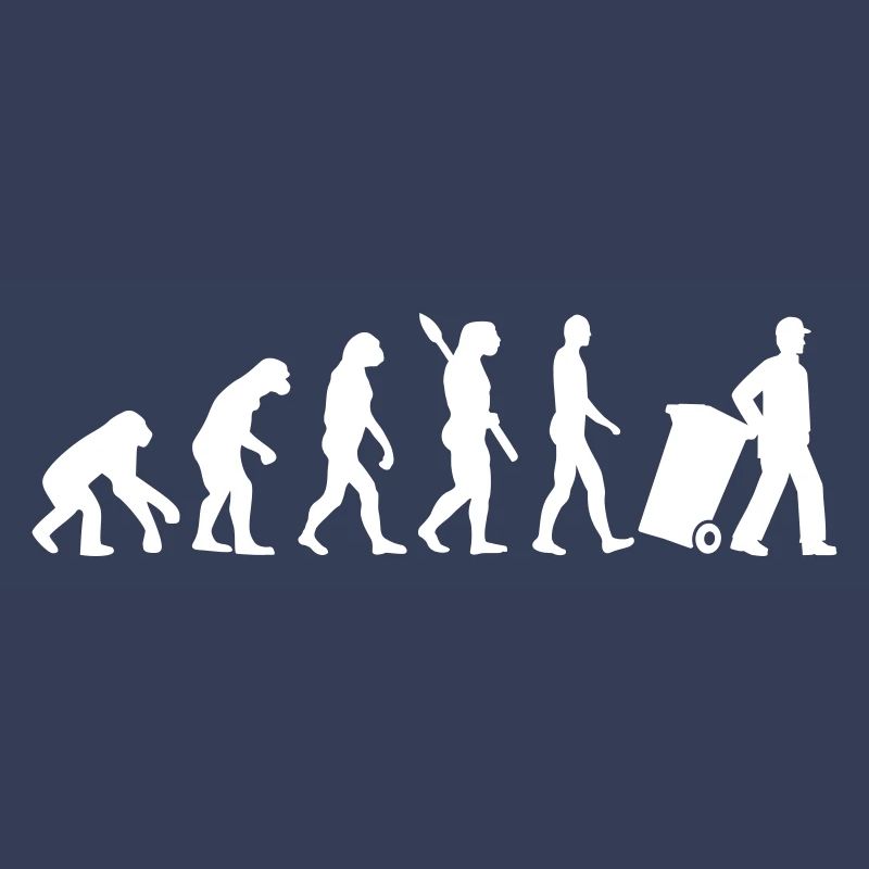 Evolution garbage man