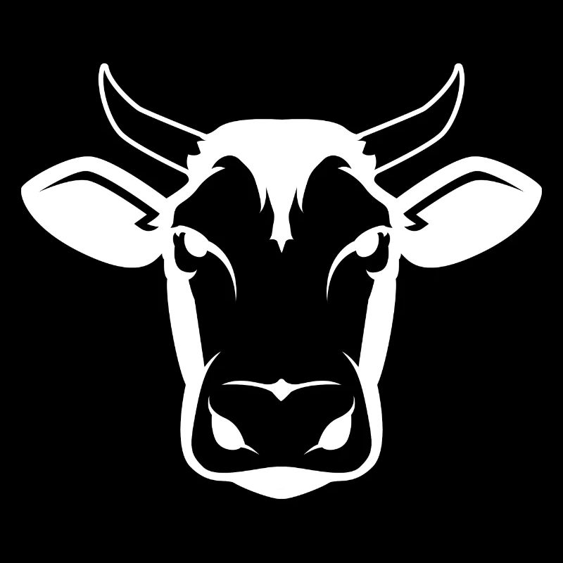 Silhouette de vache