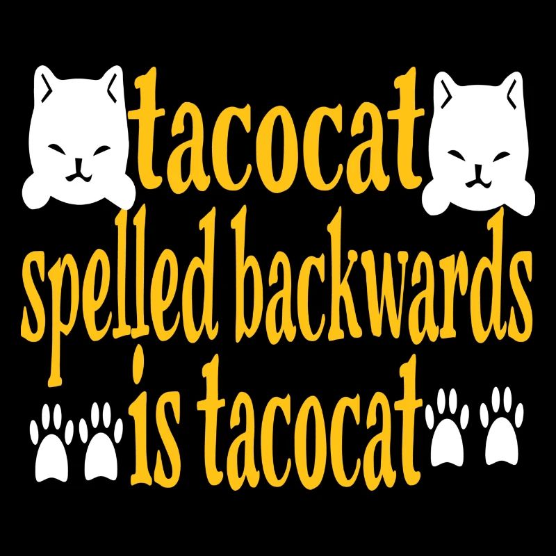 Tacocat épelé à l’envers est Tacocat - Drôles de chats