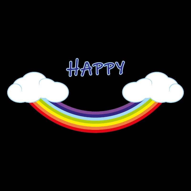 Umgekehrter Regenbogen in Form eines Lächelns