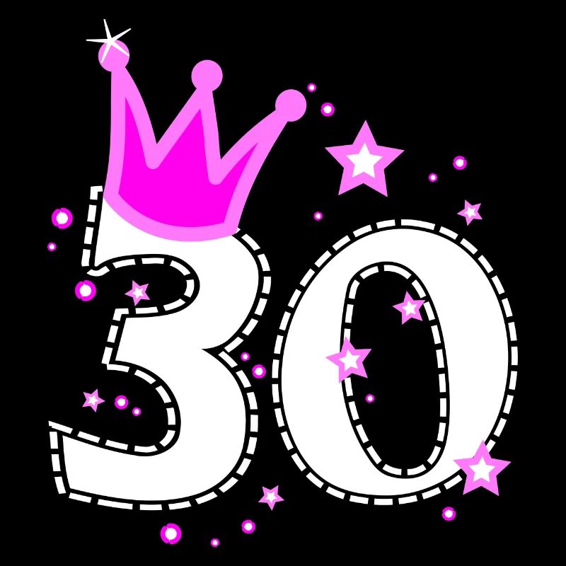 30 30. Geburtstag mit Krone