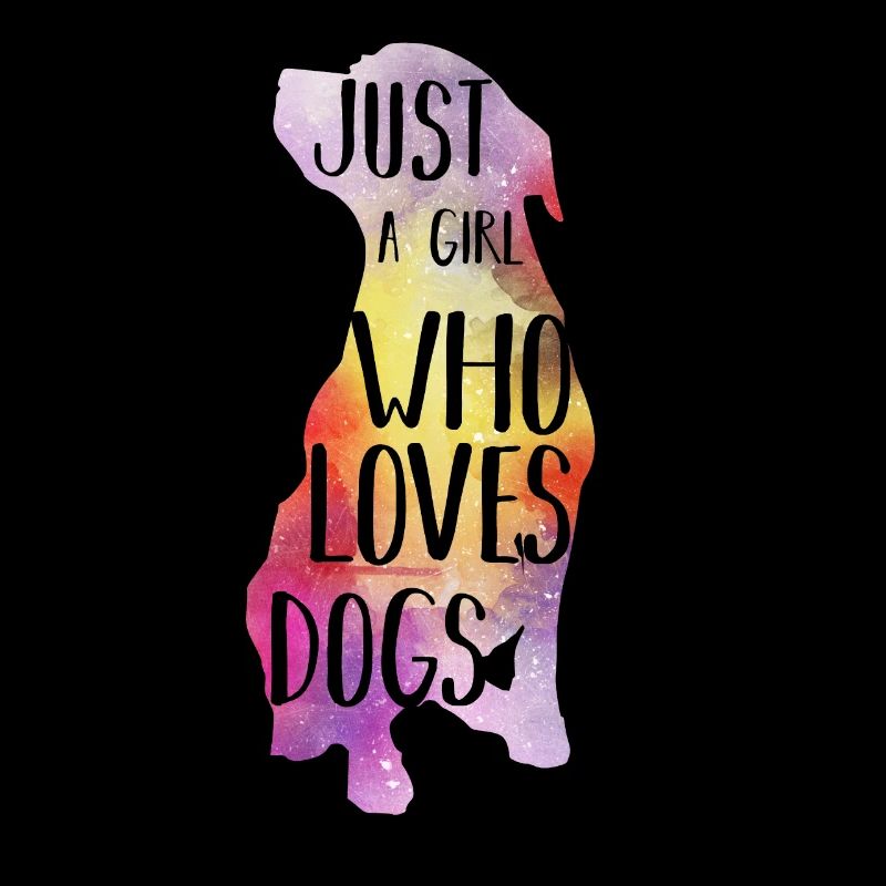 Ich bin ein Mädchen das Hunde liebt