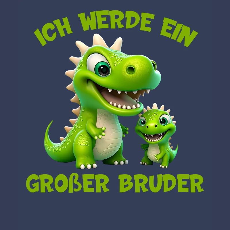 Ich werde ein großer Bruder Dinosaurier Rex Dino