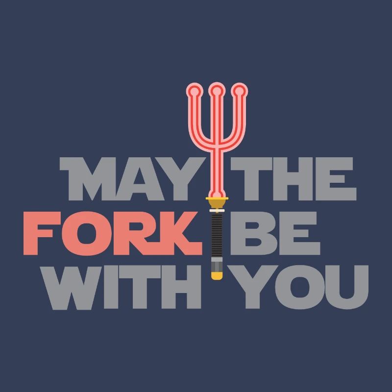 Developer May the Fork Be With You Geschenk idéee