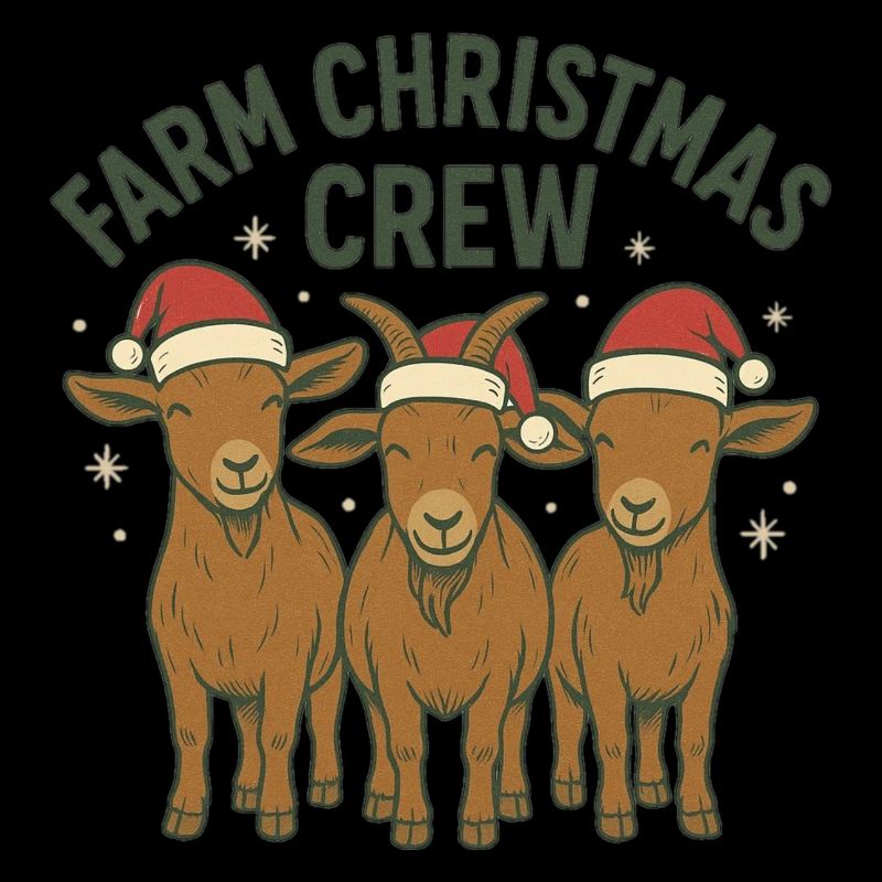 Équipe de Noël à la ferme