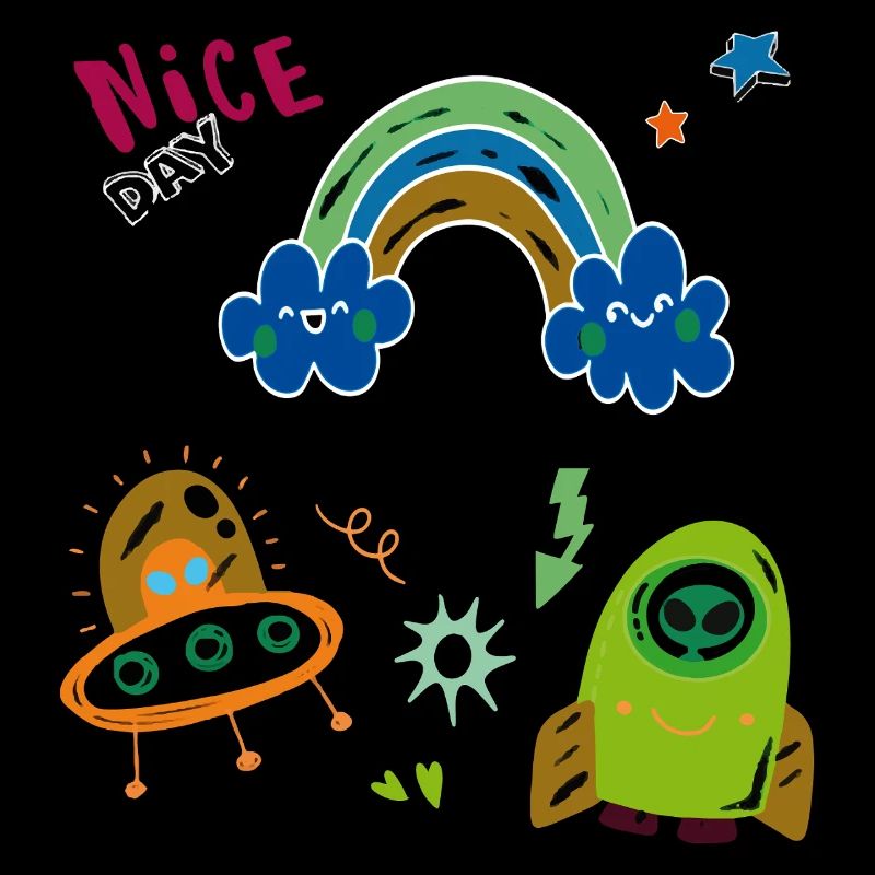 Rainbow and UFO