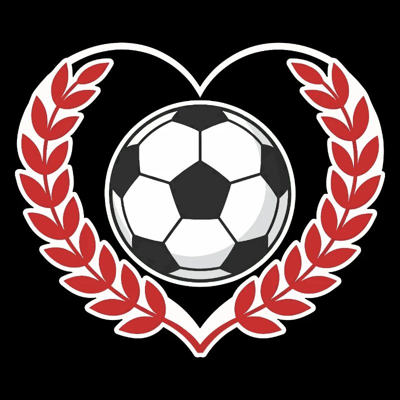 Herzball mit Lorbeerkranz