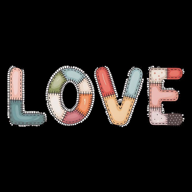 Love Patchwork Sewing Handmade Design