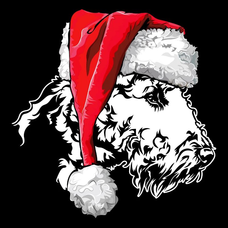 Santa Airedale Terrier Chiens de Noël Wilsigns