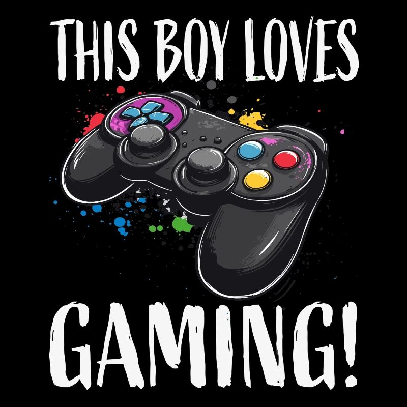 Junge liebt Gaming Controller