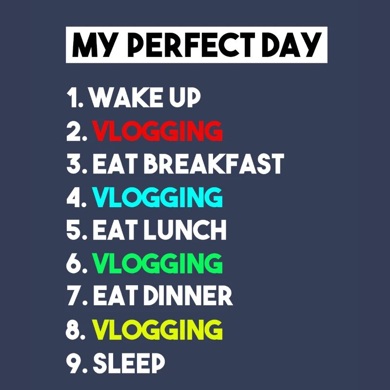 Mein perfekter Tag Vlogging-Zeitplan – Creator-Kunst