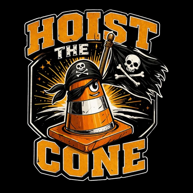 Construction Worker Road Construction Traffic Cone