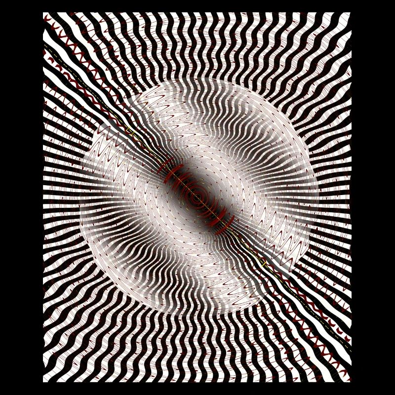 Circular Swirl Illusion Pattern