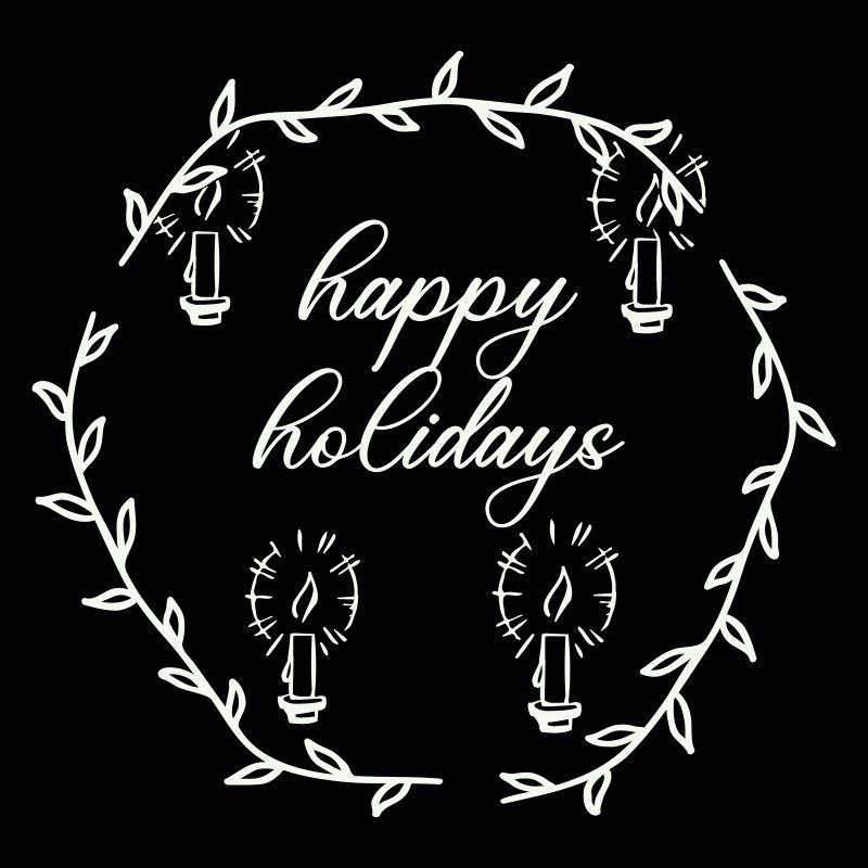 Advent Advetskranz Happy Holidays