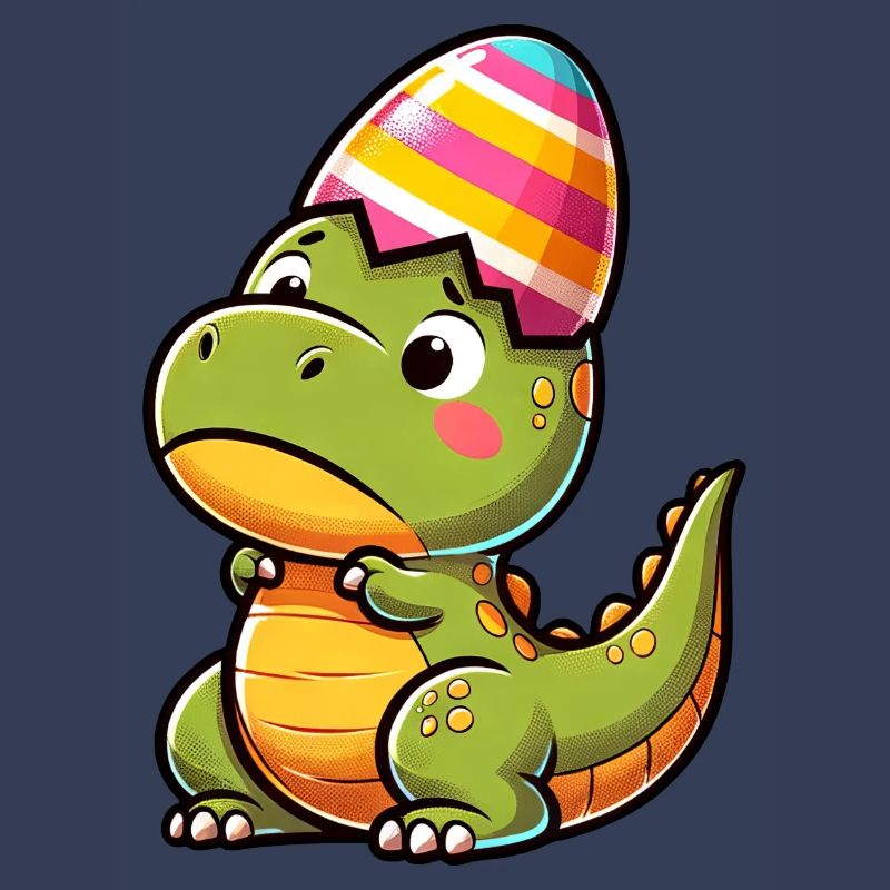 Easter T-Rex in Eggshell, Clumsy