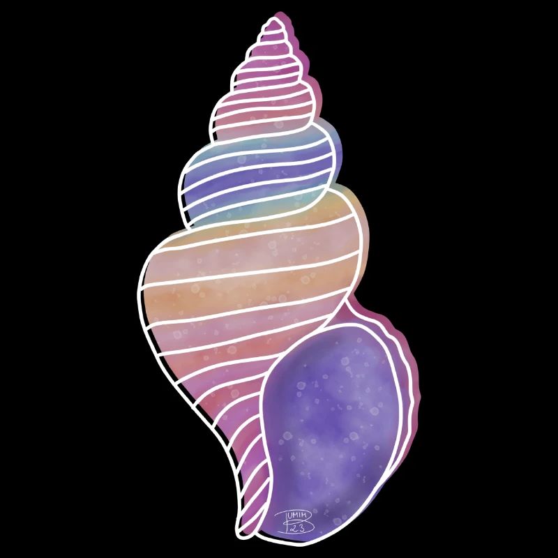 « Snail Shell », Boho Line Art Design, « Shells »