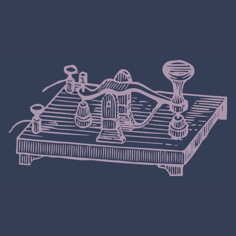 Vintage Morse Code Device, Retro Communication