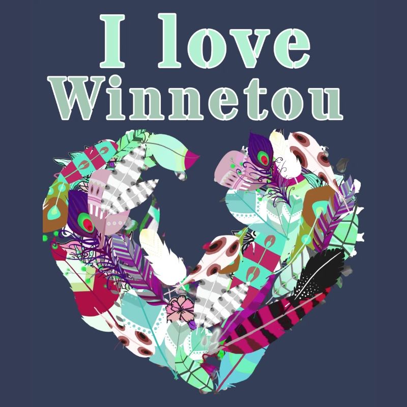 Enregistrer Winnetou,Winnetou,Federn,Illustration
