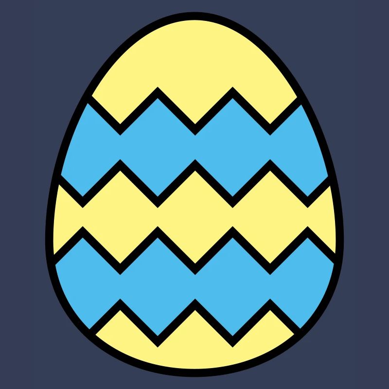 Easter egg jagged
