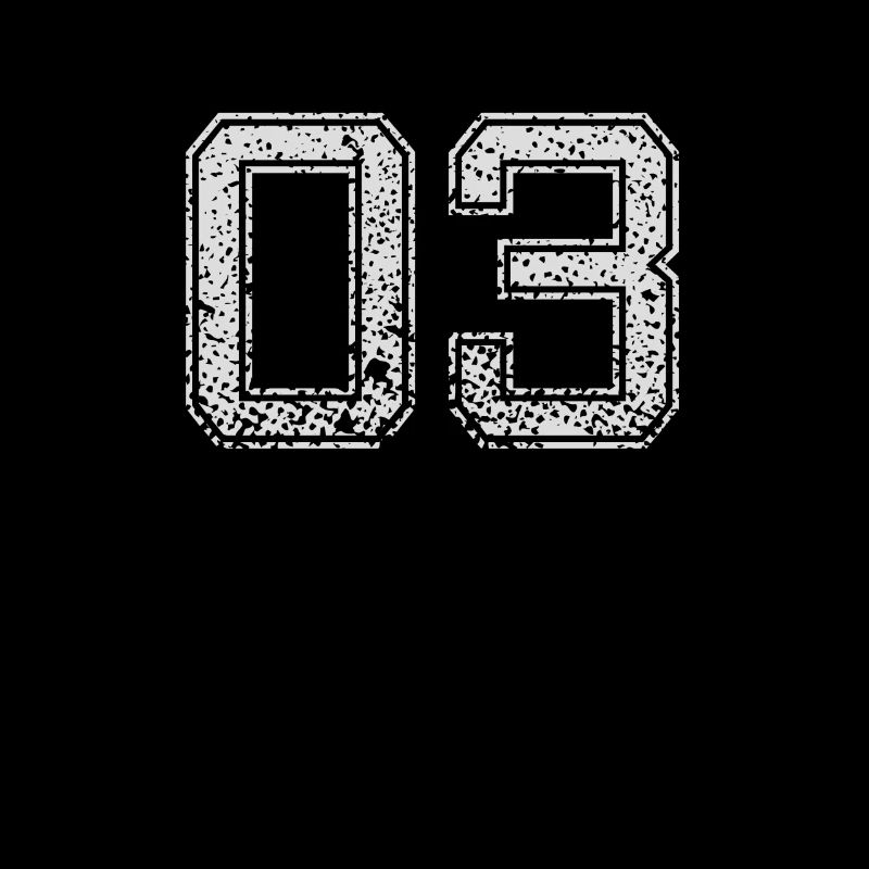 Number 03 Number zero Three gift