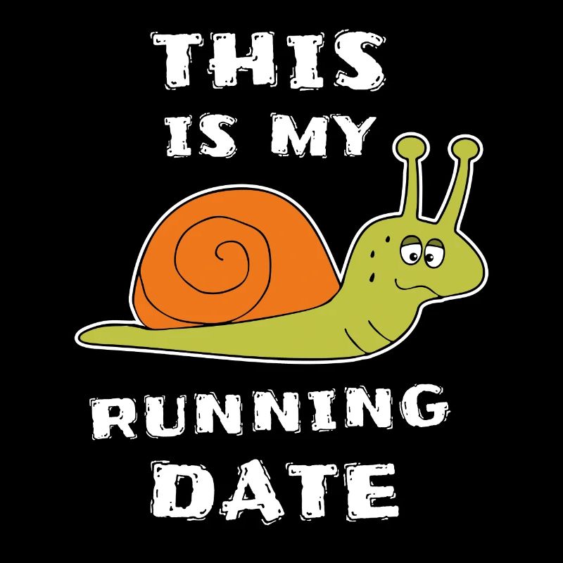 Langsame Schnecke Läufer Joggen