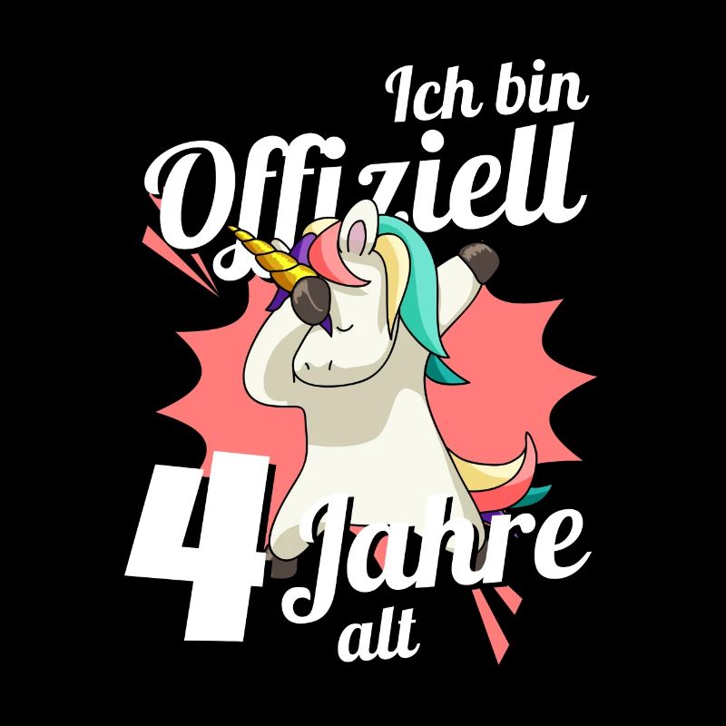 4. Geburtstag Dabbendes Einhorn Kindergeburtstag