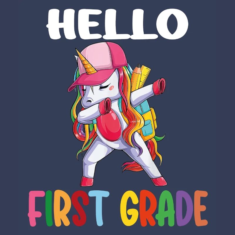 Dabbing Einhorn - Hello First Grade - Einschulung