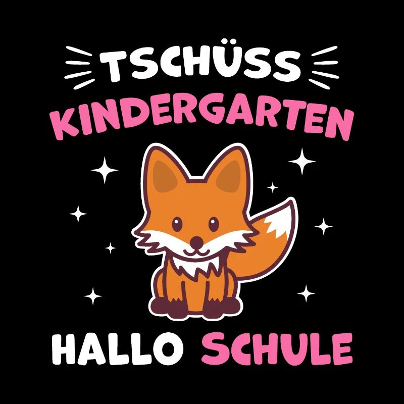 Schulanfänger Erste Klasse Einschulung Fuchs