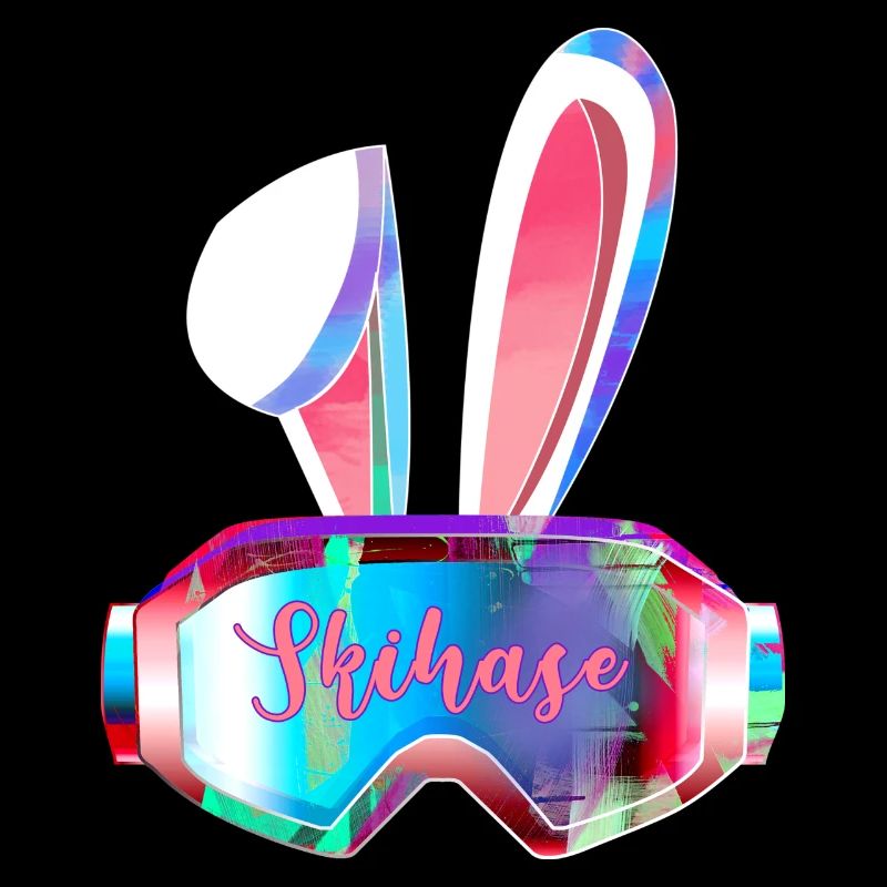 Ski ,pink,skiing,ski,rabbit,rabbit with goggles